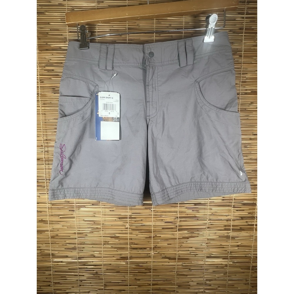 Woman's Elena  Salomon Shorts Size 6"‎ Grey Walking Camping Outdoor